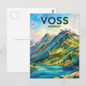 Voss Resort Norwegen Postkarte (Vorne/Hinten)
