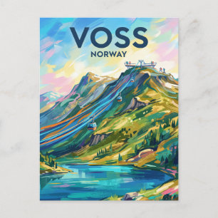Voss Resort Norwegen Postkarte