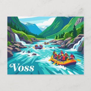Voss White Water Rafting Norwegen Postkarte