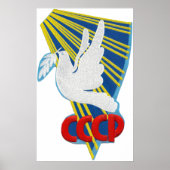 Vostok 6 - 1. Manned Spaceflight Patch Poster (Vorne)