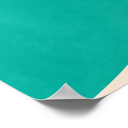 Vostok Rocket - Moon Aqua Poster (Ecke)