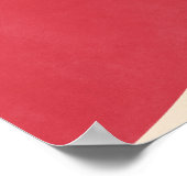 Vostok Rocket - Schlicht Red Poster (Ecke)