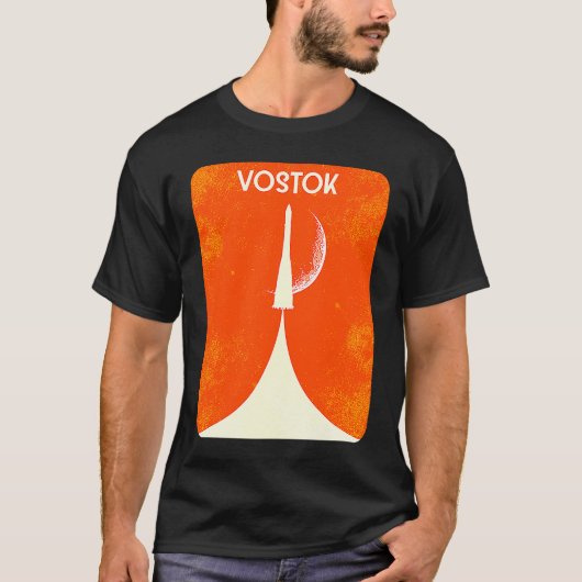 Vostok Rocket Soviet Union Space Spaceflight Yuri  T-Shirt (Vorderseite)