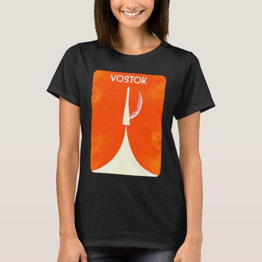 Vostok Rocket Soviet Union Space Spaceflight Yuri  T-Shirt (Vorderseite)