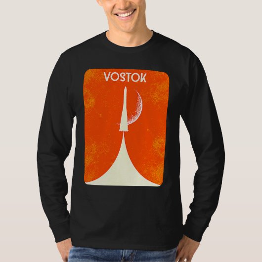 Vostok Rocket Soviet Union Space Spaceflight Yuri T-Shirt (Vorderseite)
