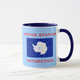 Vostok Russische Forschungsstation Antarktis Tasse