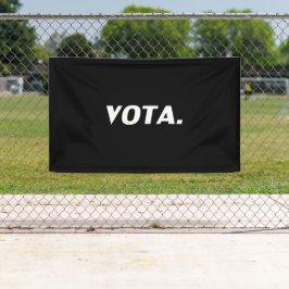 Vota-Abstimmung in der Schwarz-weißen modernen spa Banner