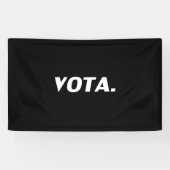 Vota-Abstimmung in der Schwarz-weißen modernen spa Banner (Horizontal)