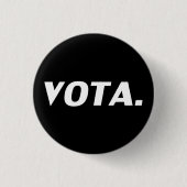 Vota-Abstimmung in der Schwarz-weißen modernen spa Button (Vorderseite)