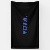 Vota-Abstimmung in spanisch-blau-schwarz moderne p Banner (Vertikal)