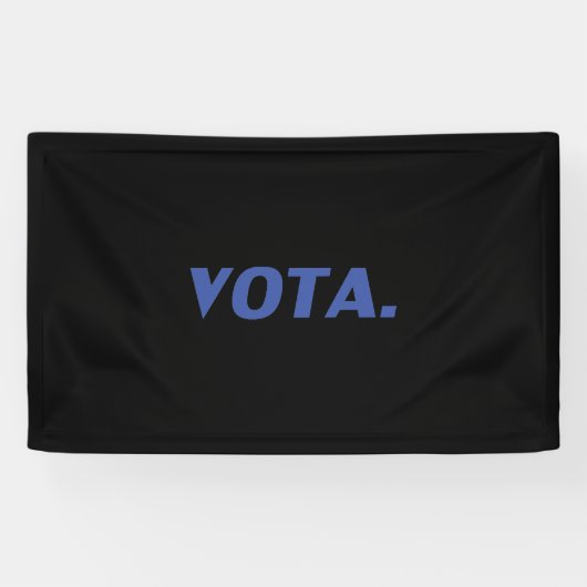 Vota-Abstimmung in spanisch-blau-schwarz moderne p Banner (Horizontal)