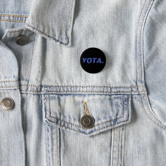 Vota-Abstimmung in spanisch-blau-schwarz moderne p Button (Beispiel)
