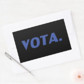 Vota-Abstimmung in spanisch-blau-schwarz moderne p Rechteckiger Aufkleber (Umschlag)