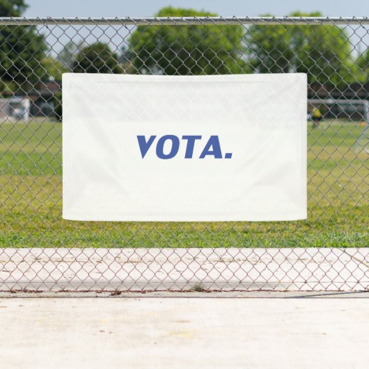 Vota-Abstimmung in spanisch-blau-weißer moderner P Banner (Insitu)