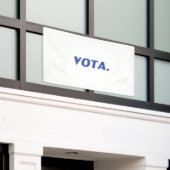 Vota-Abstimmung in spanisch-blau-weißer moderner P Banner (Äußeres Gebäude)