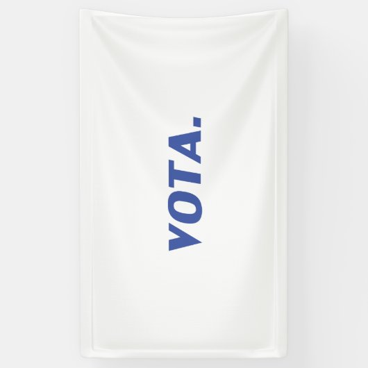 Vota-Abstimmung in spanisch-blau-weißer moderner P Banner (Vertikal)