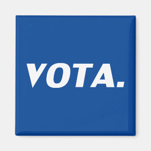 Vota-Abstimmung in spanisch-blau-weißer moderner P Magnet