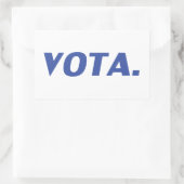 Vota-Abstimmung in spanisch-blau-weißer moderner P Rechteckiger Aufkleber (Tasche)