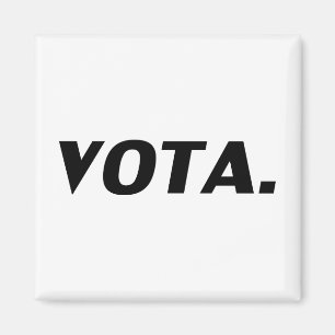 Vota-Abstimmung in spanisch-weißem schwarzem, mode Magnet