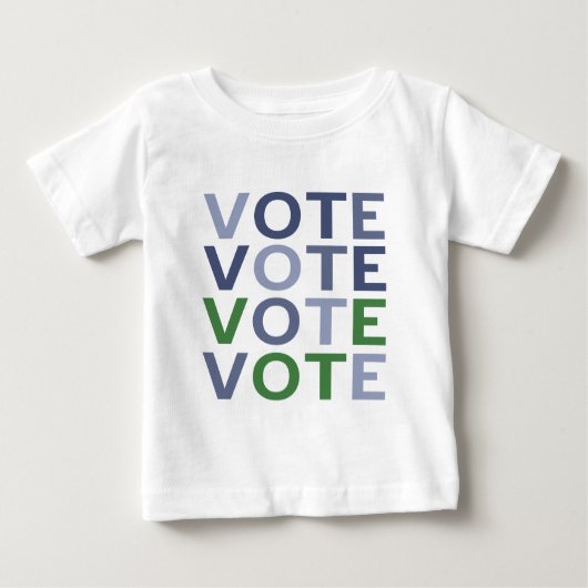 VotBlue und Green Baby T-shirt (Vorderseite)