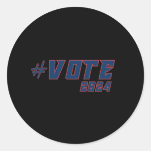 #vote2024 - American Elections 2024 Light-color Ba Runder Aufkleber