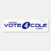 Vote4Cole Autoaufkleber (Vorne)