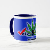 Vote4Pot Kaffee-Tasse Tasse (Vorderseite Links)