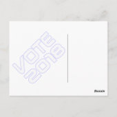 VOTE 2018 Blue Wave Postkarte (Rückseite)