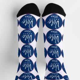 Vote 2026 Election Five Stars Blue Non-Partisan Socken