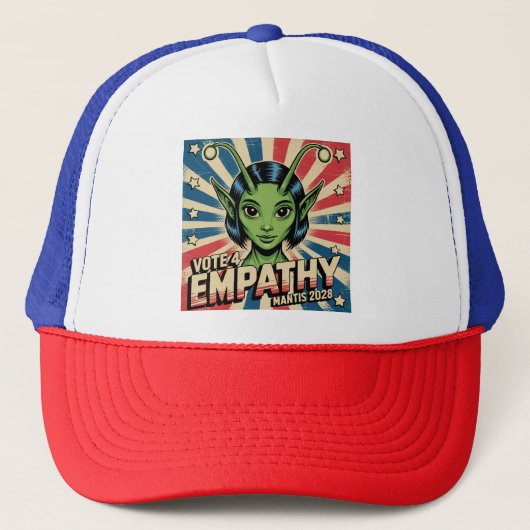 Vote 4 Empathy / Mantis 2028 - Trucker Hat Truckerkappe (Vorderseite)