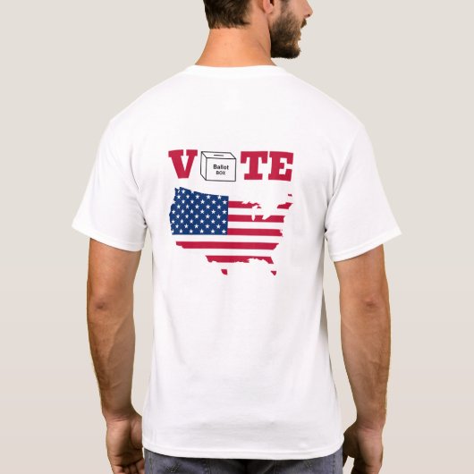 Vote America Men & Women T-Shirt (Rückseite)