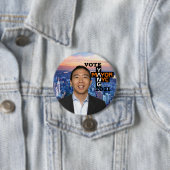 Vote Andy Yang NYC Mayor 2021 Button (Beispiel)