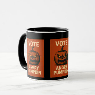 Vote Angry Pumpkin Coffee Tasse