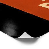 Vote Angry Pumpkin Glossy Poster (Ecke)