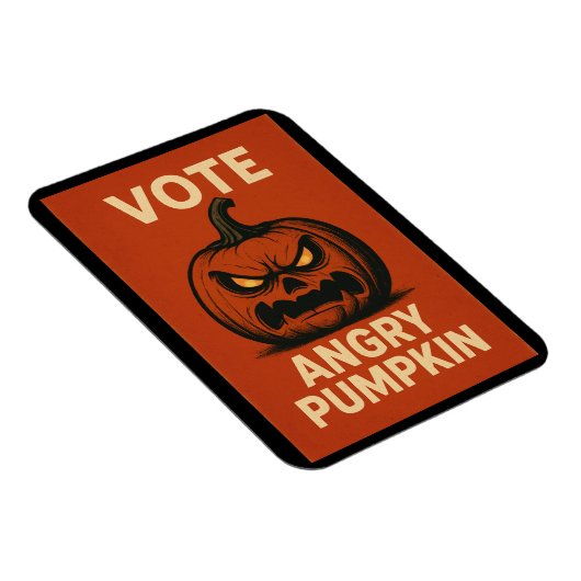 Vote Angry Pumpkin Magnet (Rechte Seite)