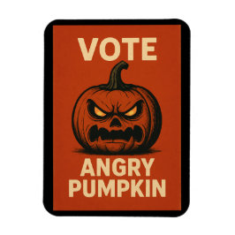 Vote Angry Pumpkin Magnet