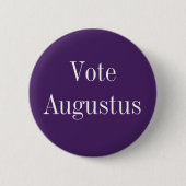 Vote Augustus - römischer Kaiser Button (Vorderseite)