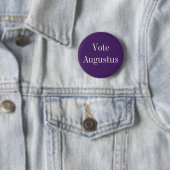Vote Augustus - römischer Kaiser Button (Beispiel)