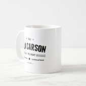 Vote Ben Carson 2016 Kaffeetasse (Vorderseite Links)