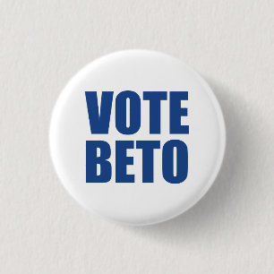 Vote Beto O'Rourke blauer weißer moderner Demokra Button