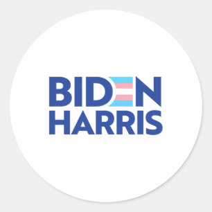 Vote Biden Harris Präsident Trans Pride Flag Joe K Runder Aufkleber