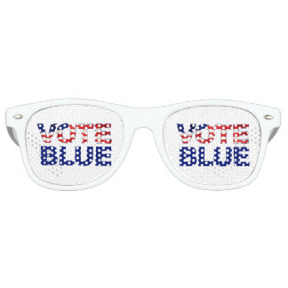 VOTE Blue American Flag Demokrat Partybrille