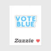 Vote Blue Aufkleber (Blatt)