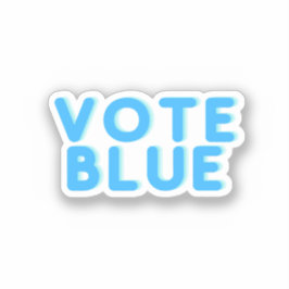 Vote Blue Aufkleber