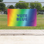 Vote Blue, Biden Blue Buchstaben Stolz lgbtq lgbt Banner (Insitu)
