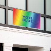 Vote Blue, Biden Blue Buchstaben Stolz lgbtq lgbt Banner (Äußeres Gebäude)