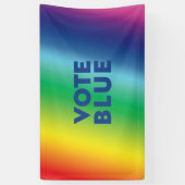 Vote Blue, Biden Blue Buchstaben Stolz lgbtq lgbt Banner (Vertikal)