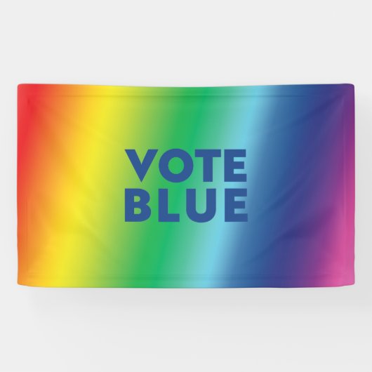 Vote Blue, Biden Blue Buchstaben Stolz lgbtq lgbt Banner (Horizontal)