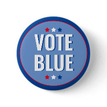 Vote Blue Bold Blue White Election