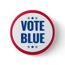 Vote Blue Bold Blue White Election